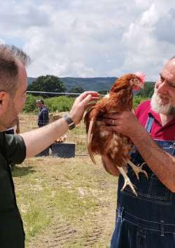 Lo chef Giorgione in visita da Liberovo